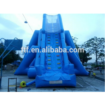 giant blue commerce level inflatable water slides for adults